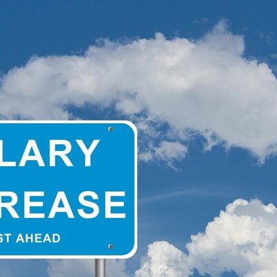 Salesforce Salary Increase banner images with clouds